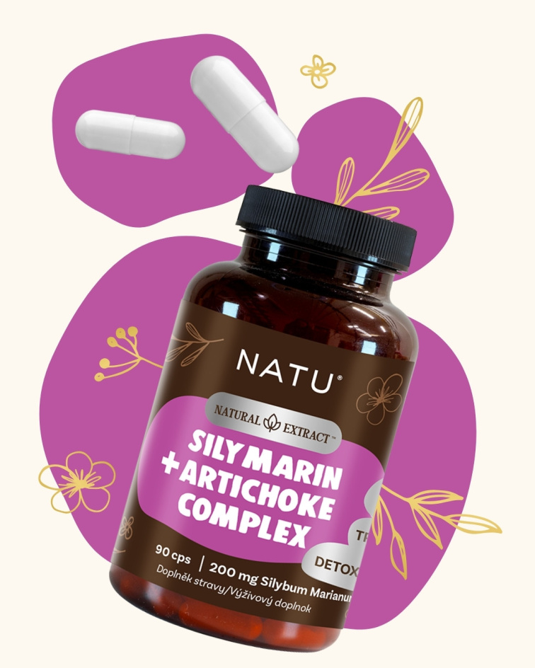 Ostropestřec extrakt (Silymarin 80 %) s artyčokem 90 kapslí