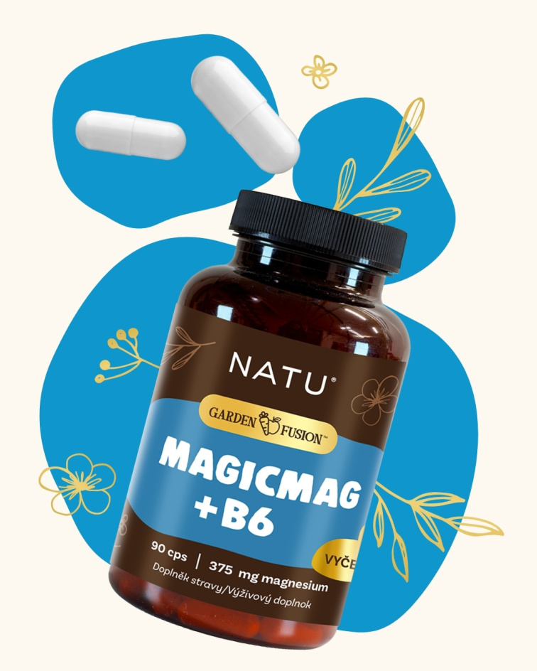 2+1 Garden Fusion Hořčík bisglycinát (magnesium)+vitamin B6 90 kapslí
