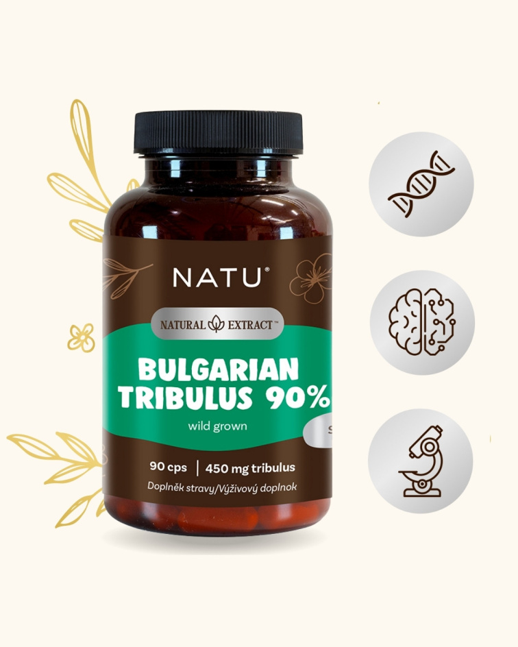 Bulharský kotvičník (Tribulus) extrakt 90 % saponinů 90 kapslí