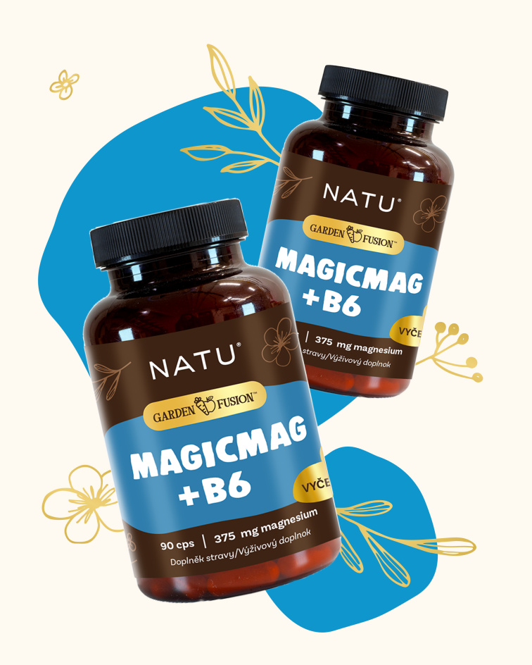 2+1 Garden Fusion Hořčík bisglycinát (magnesium)+vitamin B6 90 kapslí