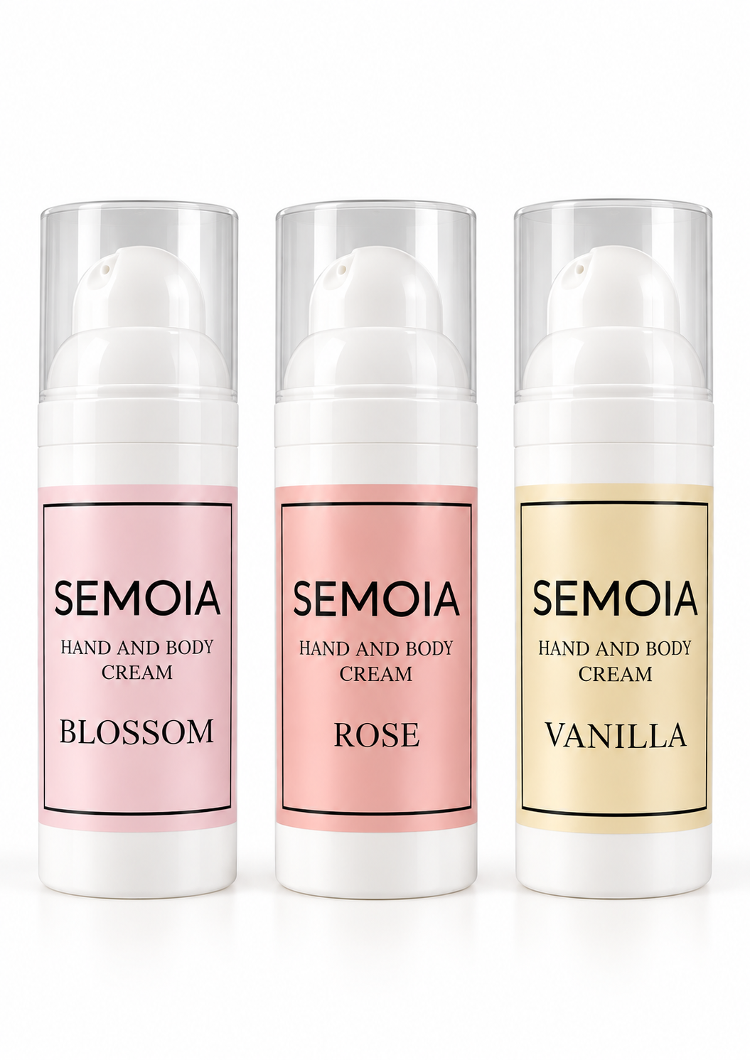 TRIO - Vyživujících krémů na ruce a tělo ve třech vůních 3x50 ml