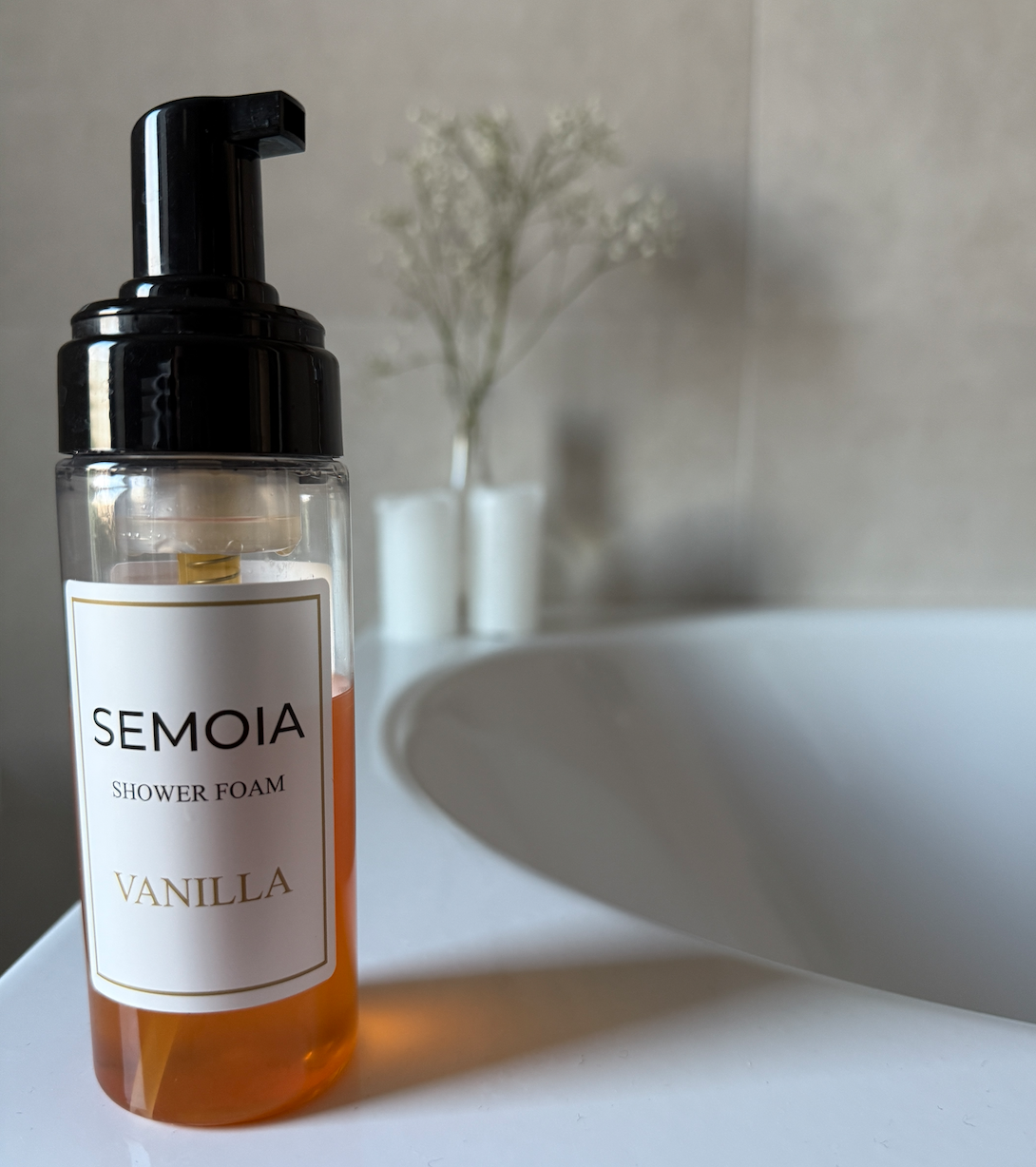 Krémová hydratační sprchová pěna s vanilkou