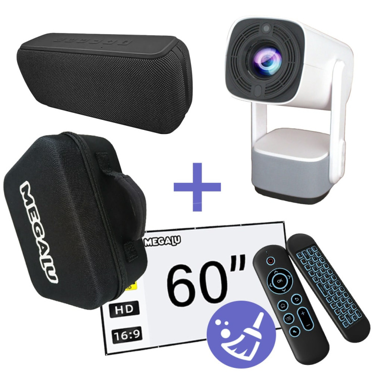 Balíček domácího kina PREMIUM – Projektor Delux bílý