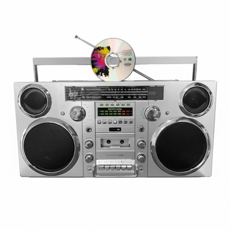 Kazetový přehrávač MEGALU HI-FI CD s Bluetooth a rádiem