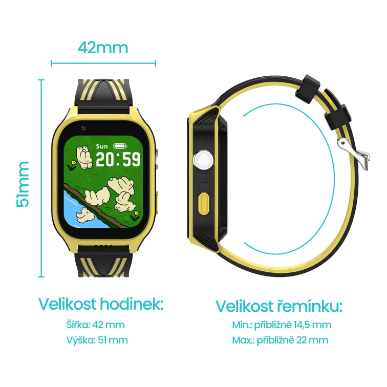 Dětské 4G Smart Hodinky s GPS – 1.83" displej