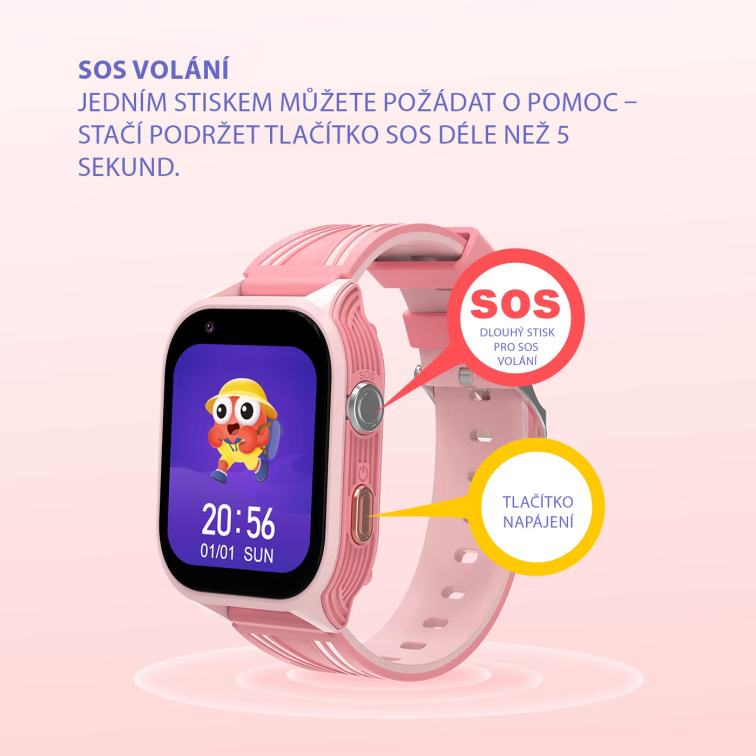 Dětské 4G Smart Hodinky s GPS – 1.83" displej