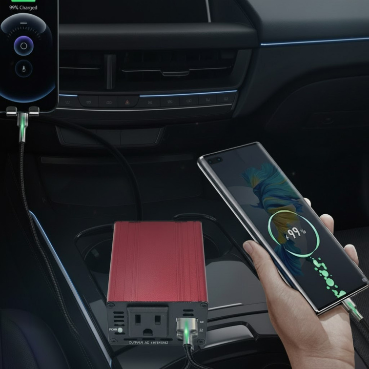 Měnič napětí do auta Mini 12V/230V, 150W