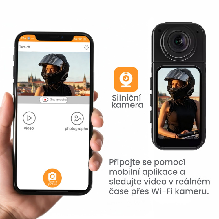 Mini akční kamera 2.7K