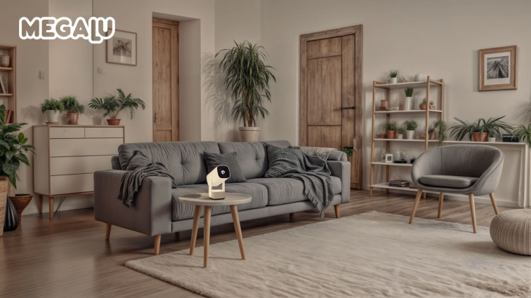 Domácí kino projektor MEGALU Delux bez baterie – HD projektor na filmy a prezentace