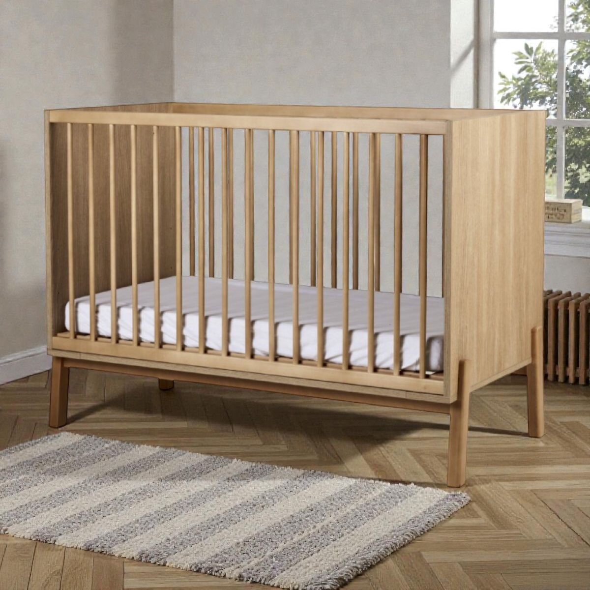 QUAX detská postieľka Ashi 120x60cm - Honey Ash