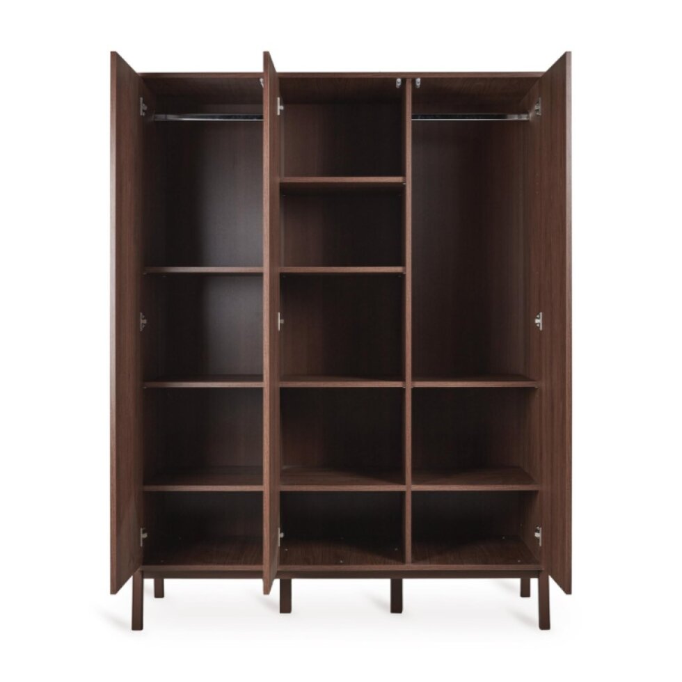 Quax trojdverová detská skriňa Ashi - Chestnut