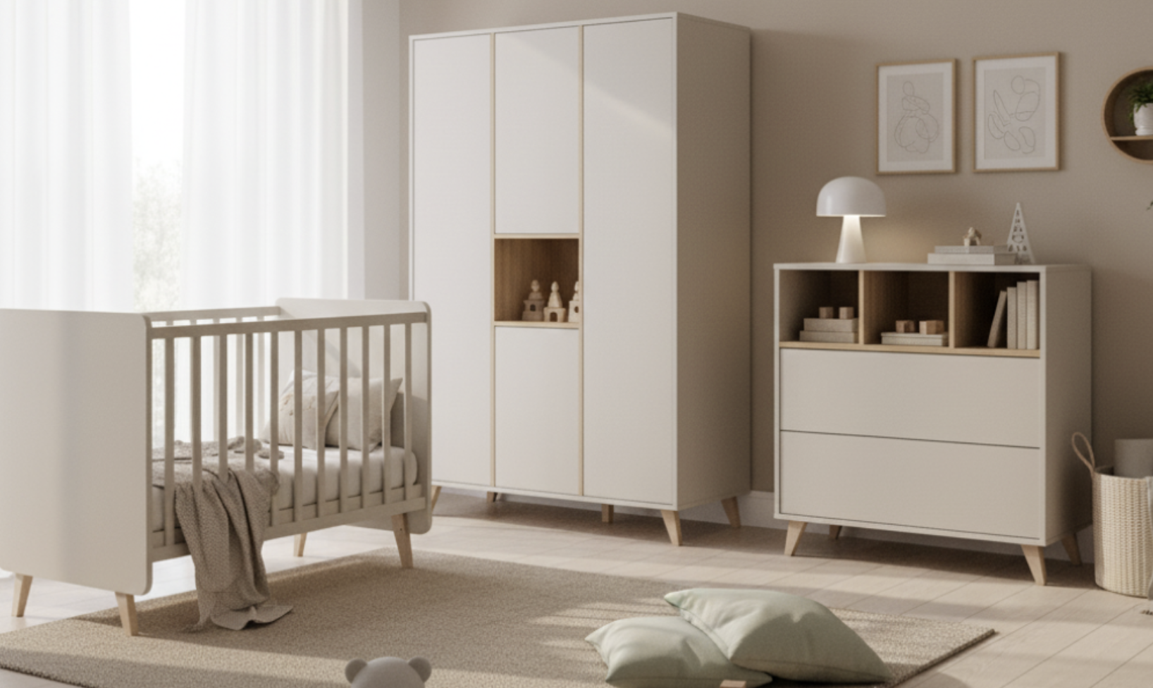 QUAX prebaľovaci pult Comfort SMART clay-natural