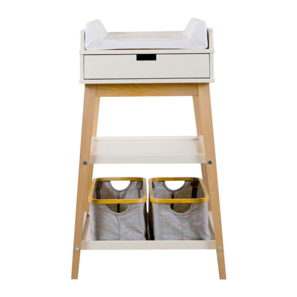 QUAX prebaľovací pult Hip so šuplíkom clay-natural