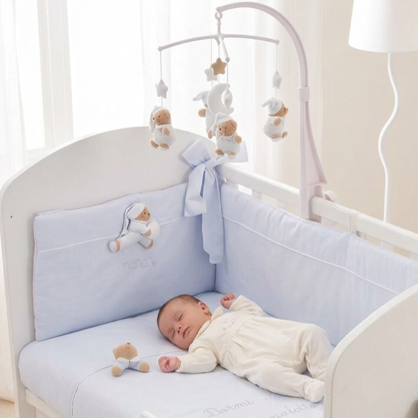 Nanán mini posteľný set Puccio modrý