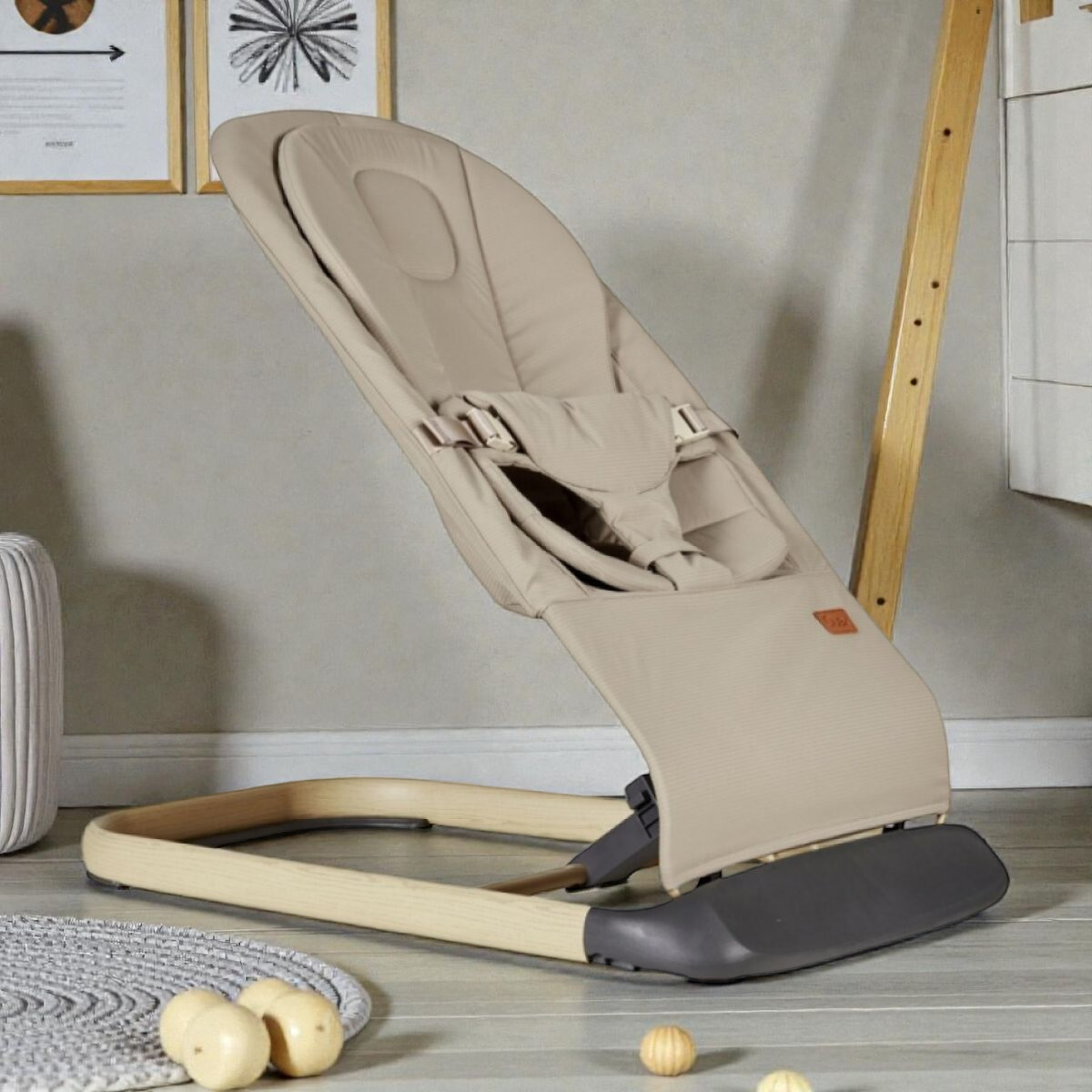 Quax relaxačné lehátko s redukčným vankúšom pre bábätko - béžová
