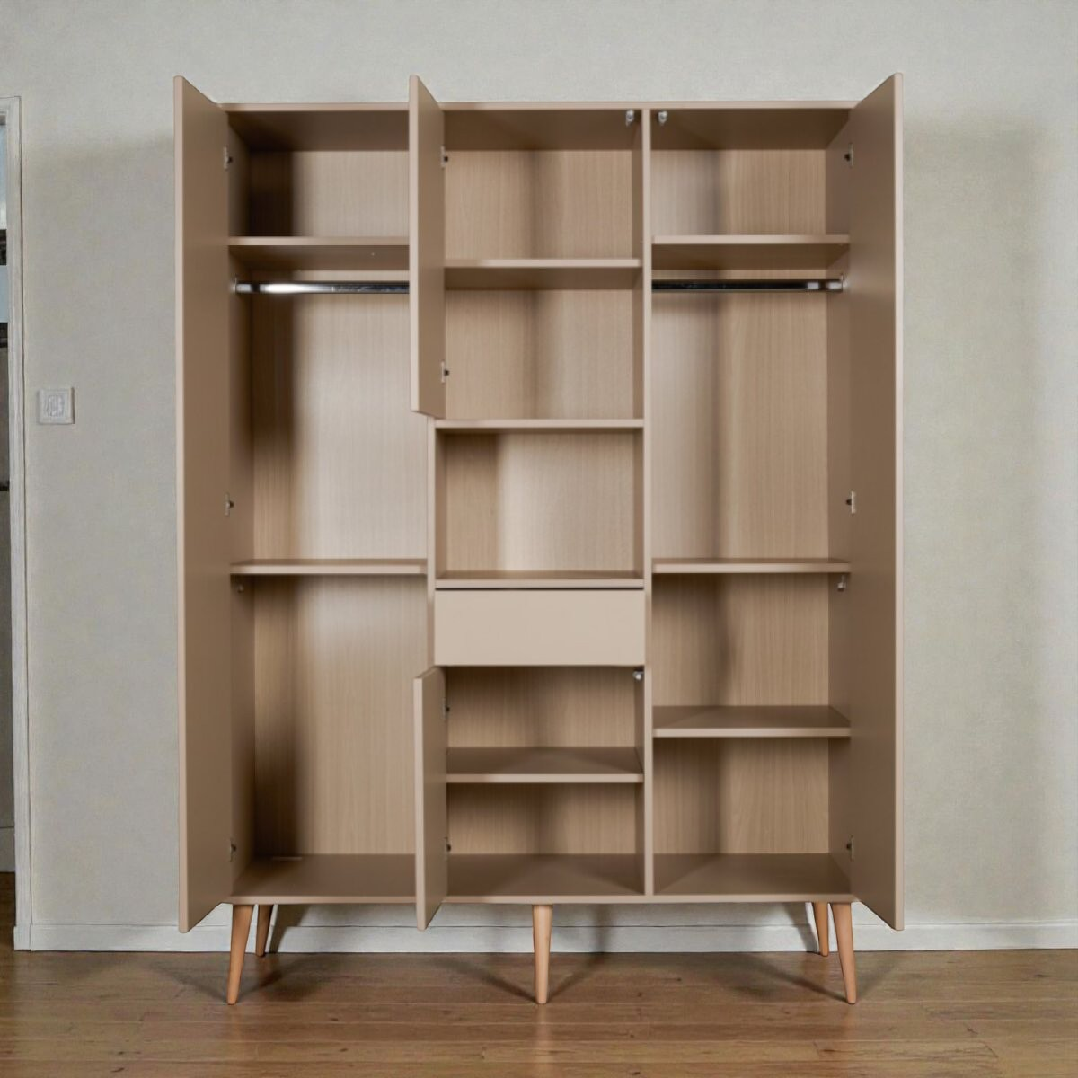 Quax trojdverová skriňa Cocoon Latte