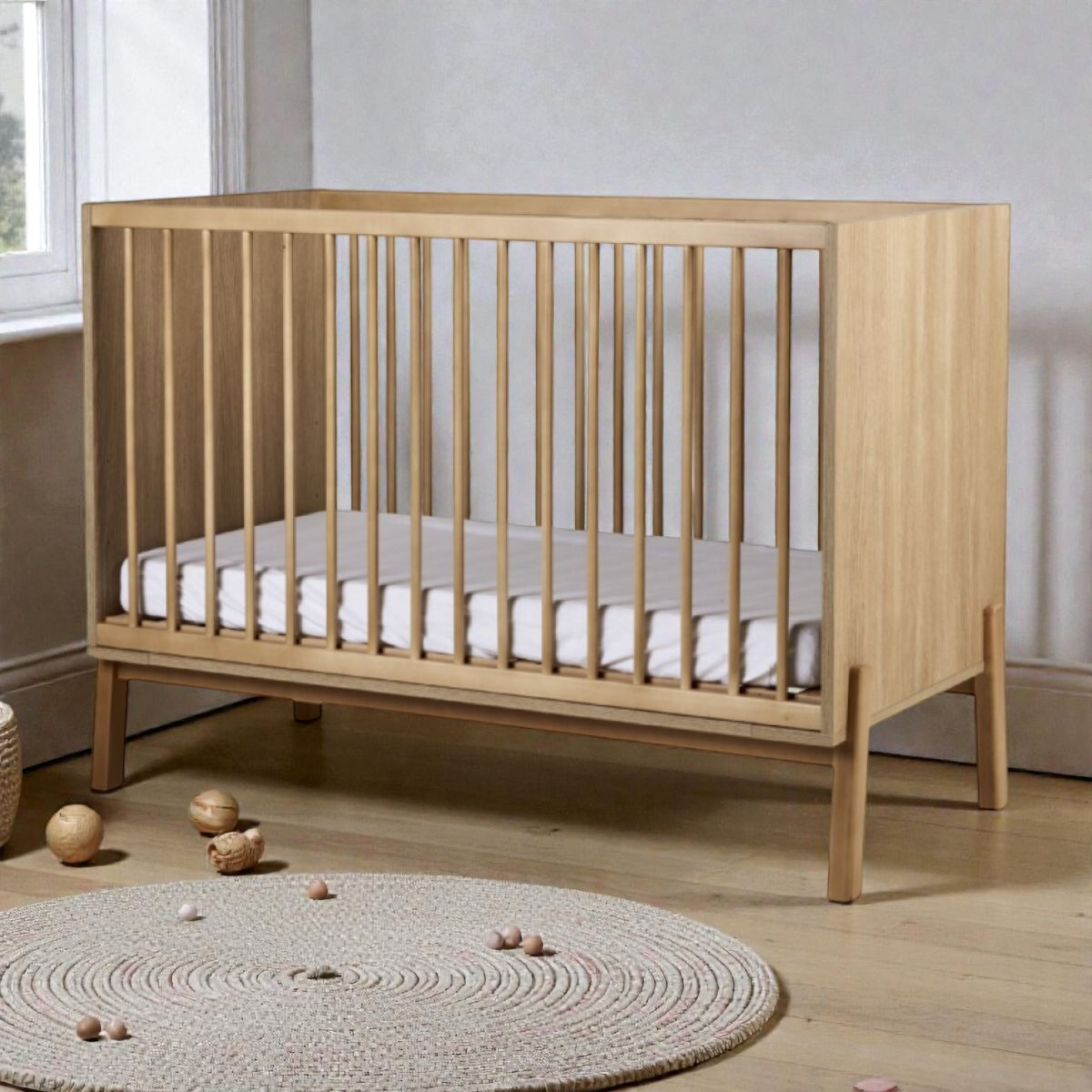 QUAX detská postieľka Ashi 120x60cm - Honey Ash