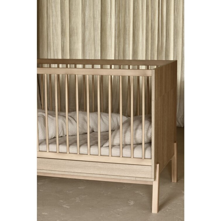 QUAX rastúca postieľka Ashi 140x70cm (2v1) - Honey Ash