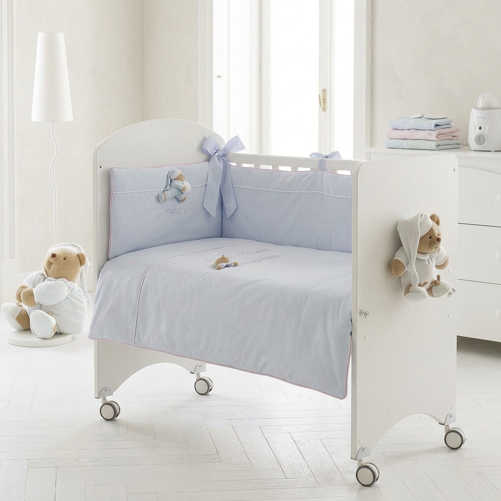 Nanán mini posteľný set Puccio modrý