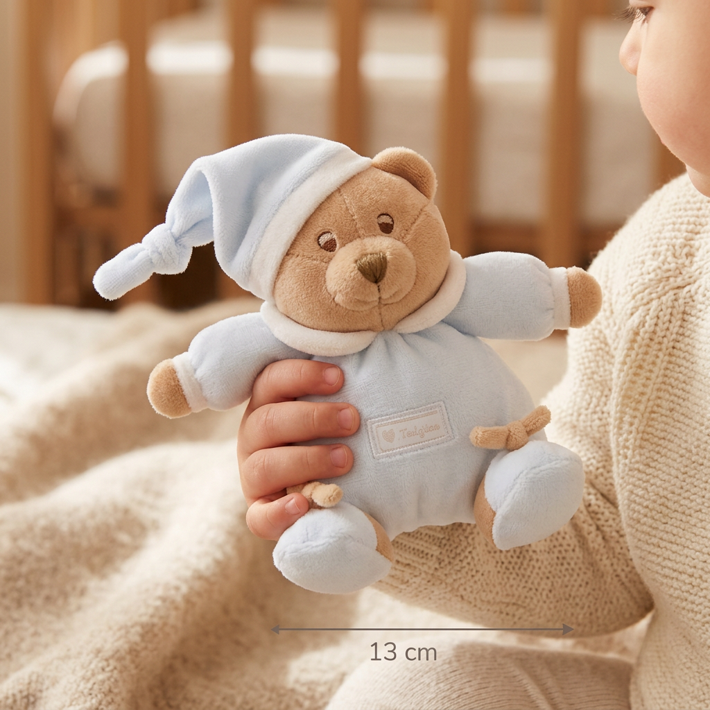 Nanán plyšový medvedík Puccio 13cm modrý