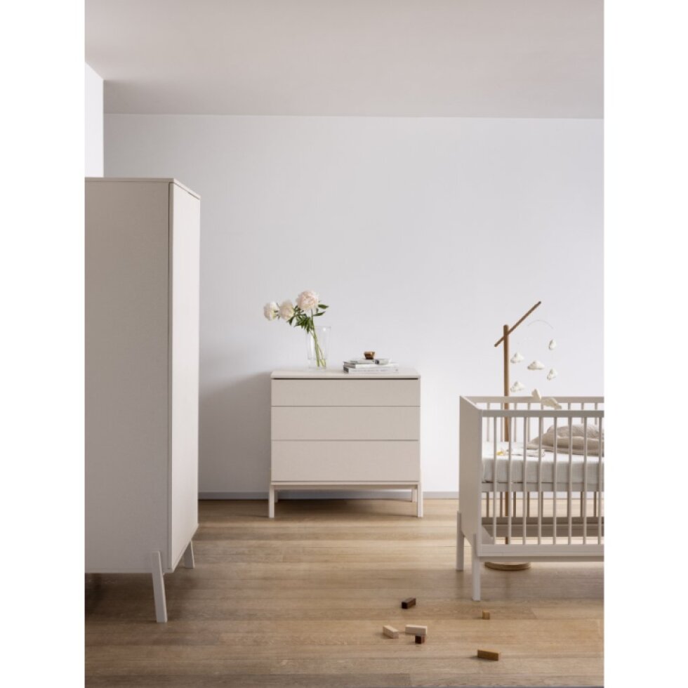 Quax trojdverová detská skriňa Ashi - Clay