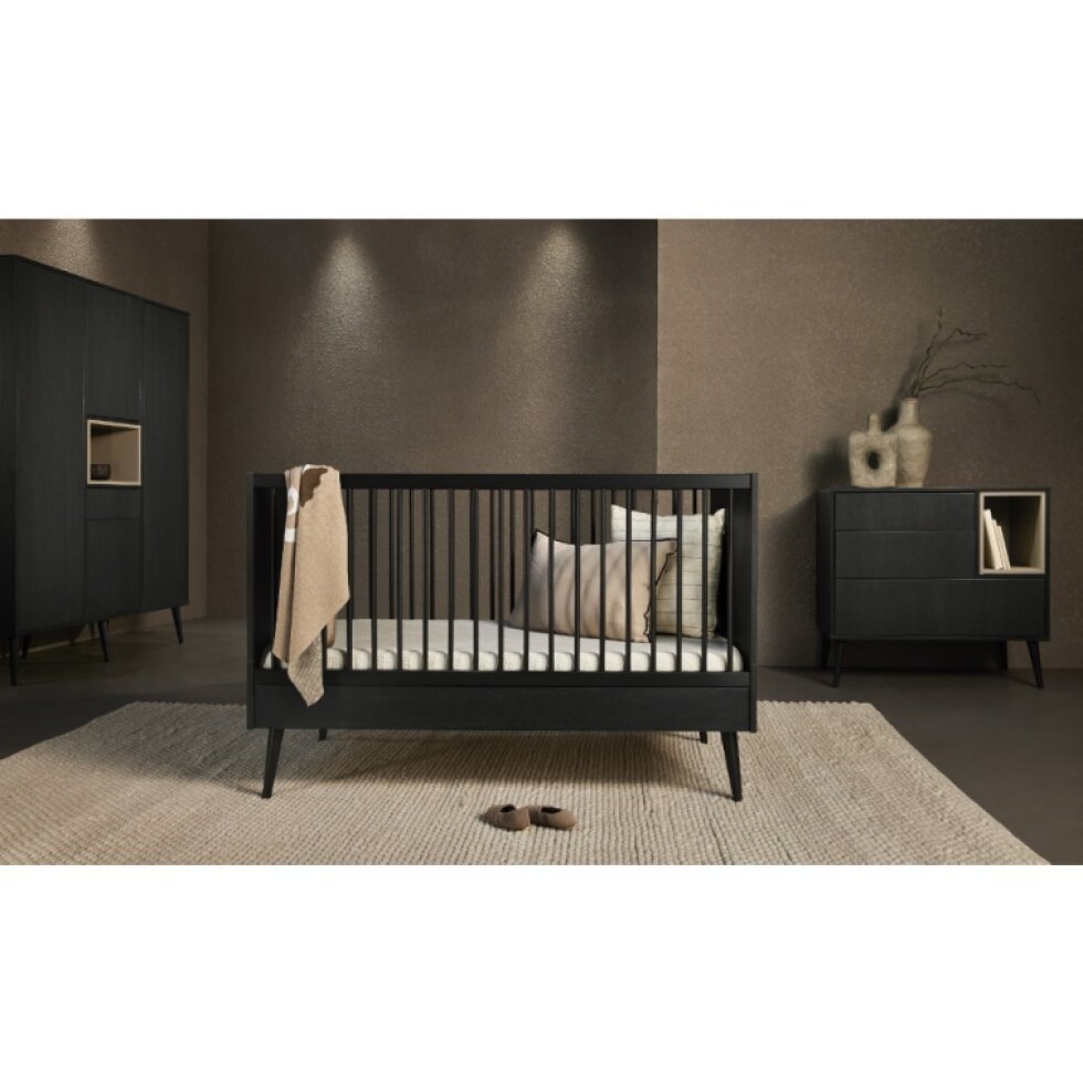 QUAX postieľka Cocoon Eboni 120x60cm