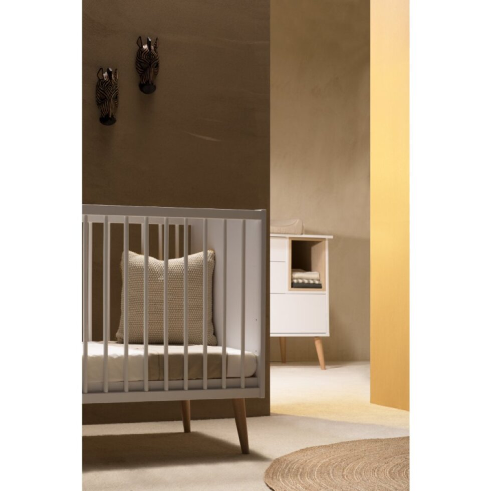 QUAX postieľka Cocoon Ice white 120x60cm