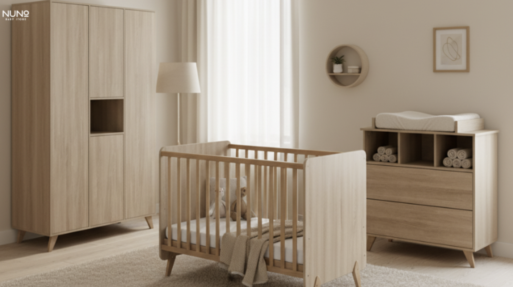 Quax dvojdverová detská skriňa Ashi - Clay