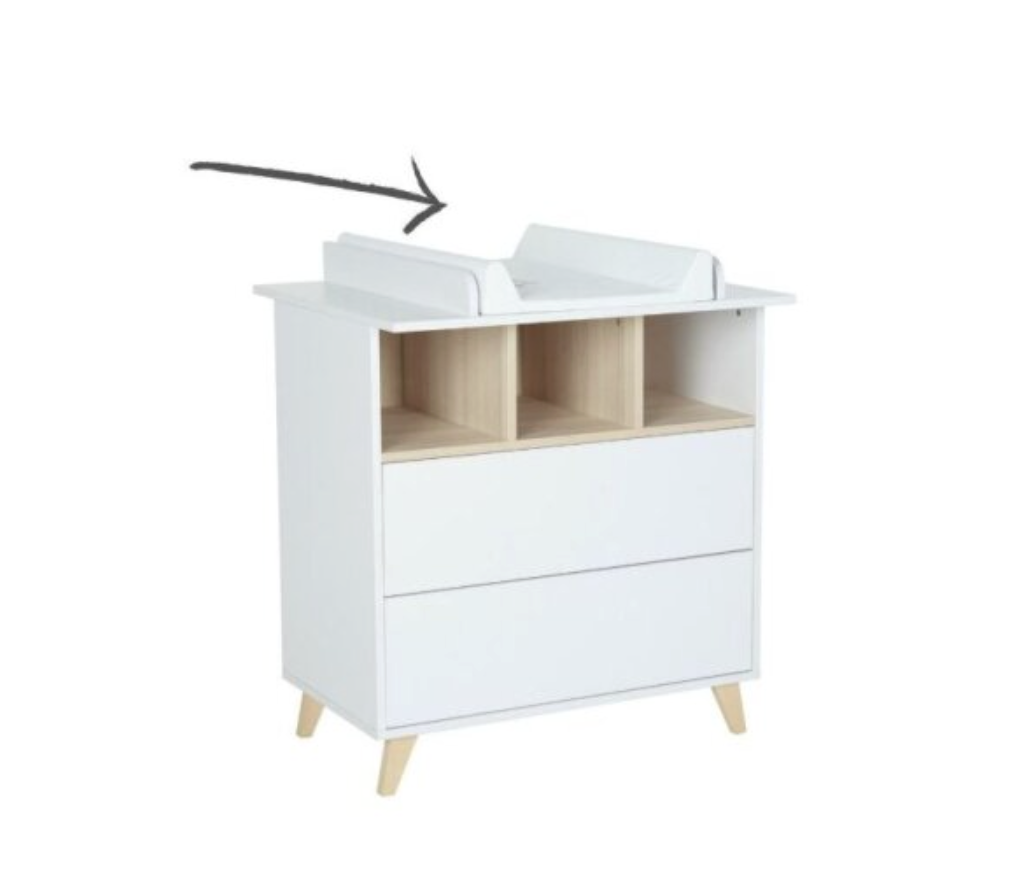 QUAX externý rám na komodu Loft white