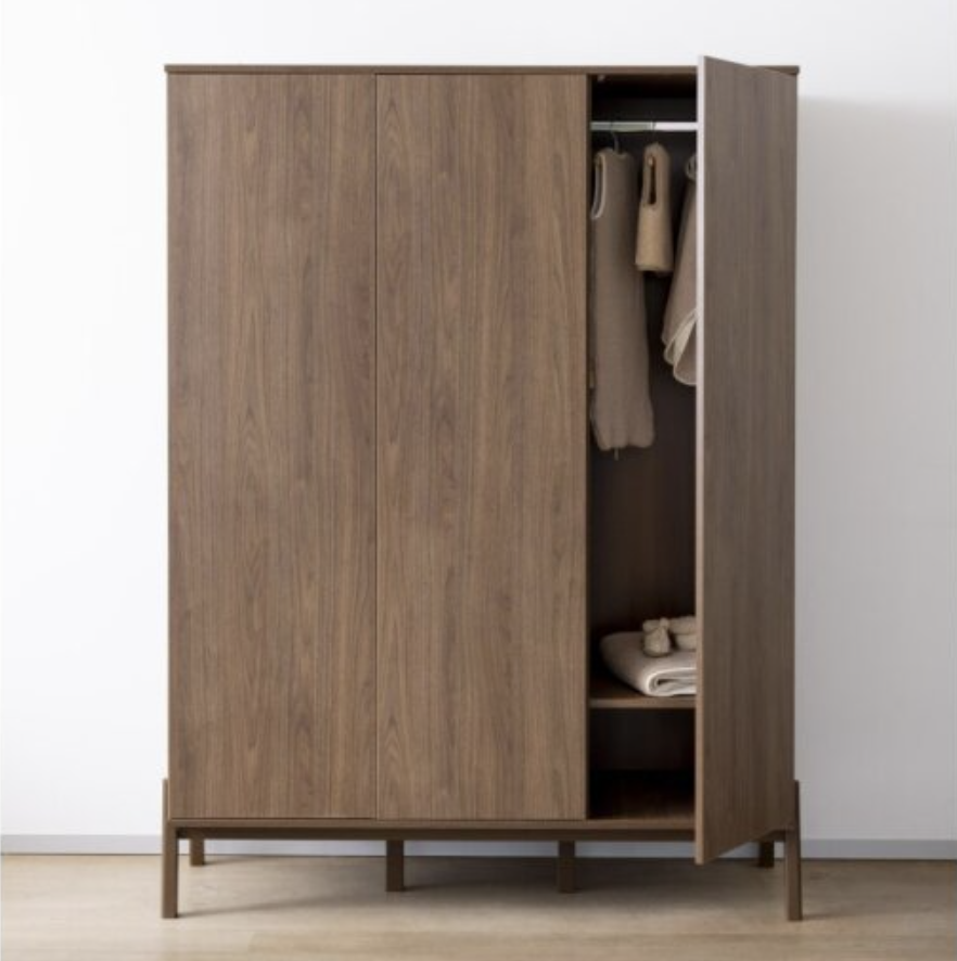 Quax trojdverová detská skriňa Ashi - Chestnut