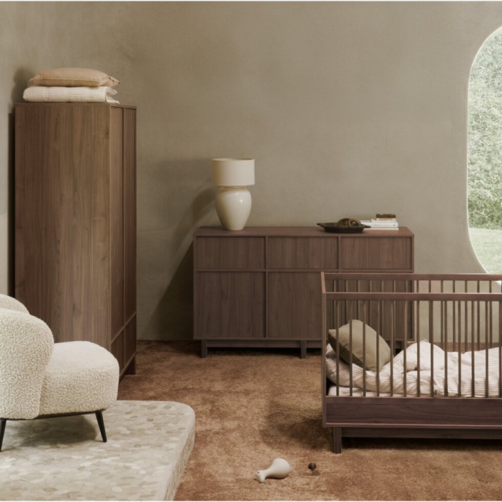 QUAX rastúca postieľka KYO 140x70cm (2v1) - Walnut