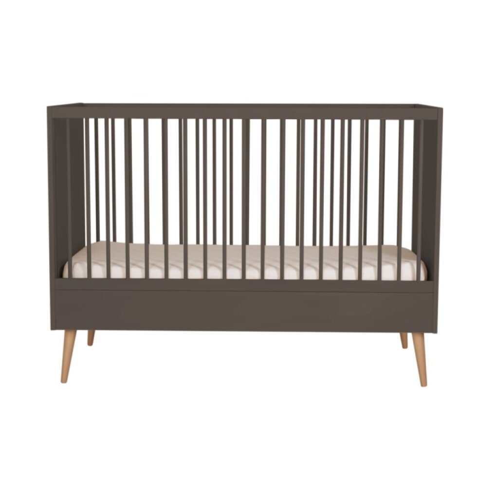 QUAX prestaviteľná detská postieľka Cocoon Moss 140x70cm (2v1)