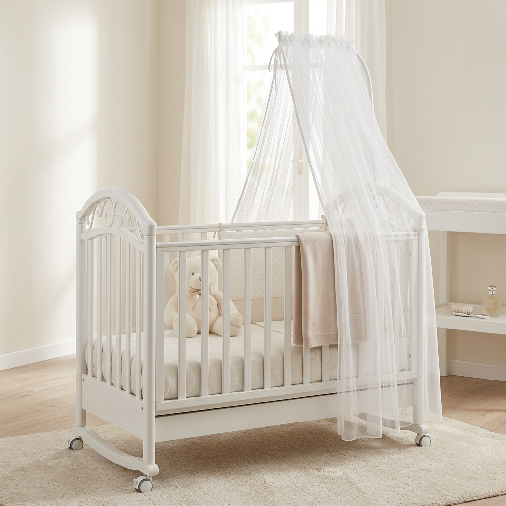 Italbaby Head baldachýn nad detskú postieľku biely