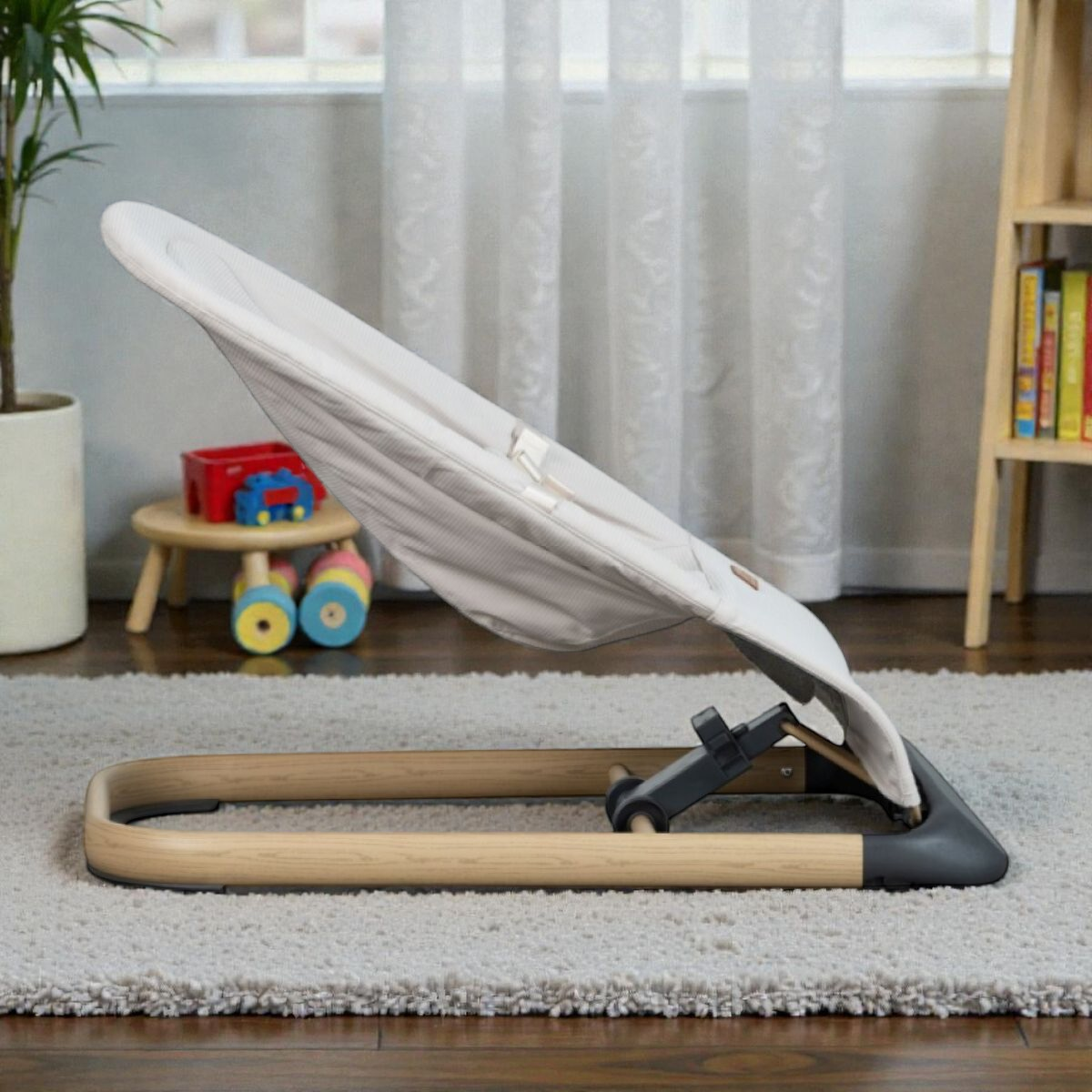 Quax Relaxační lehátko s polštářem pro dítě - bledě šedá