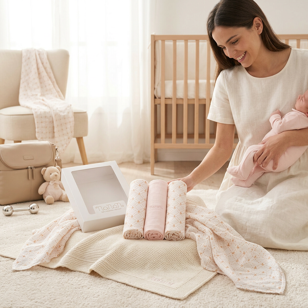 Nanán Set 3 ks mušelínové plienky 80x80 cm – ružové | 100 % organická bavlna, prémiová kvalita