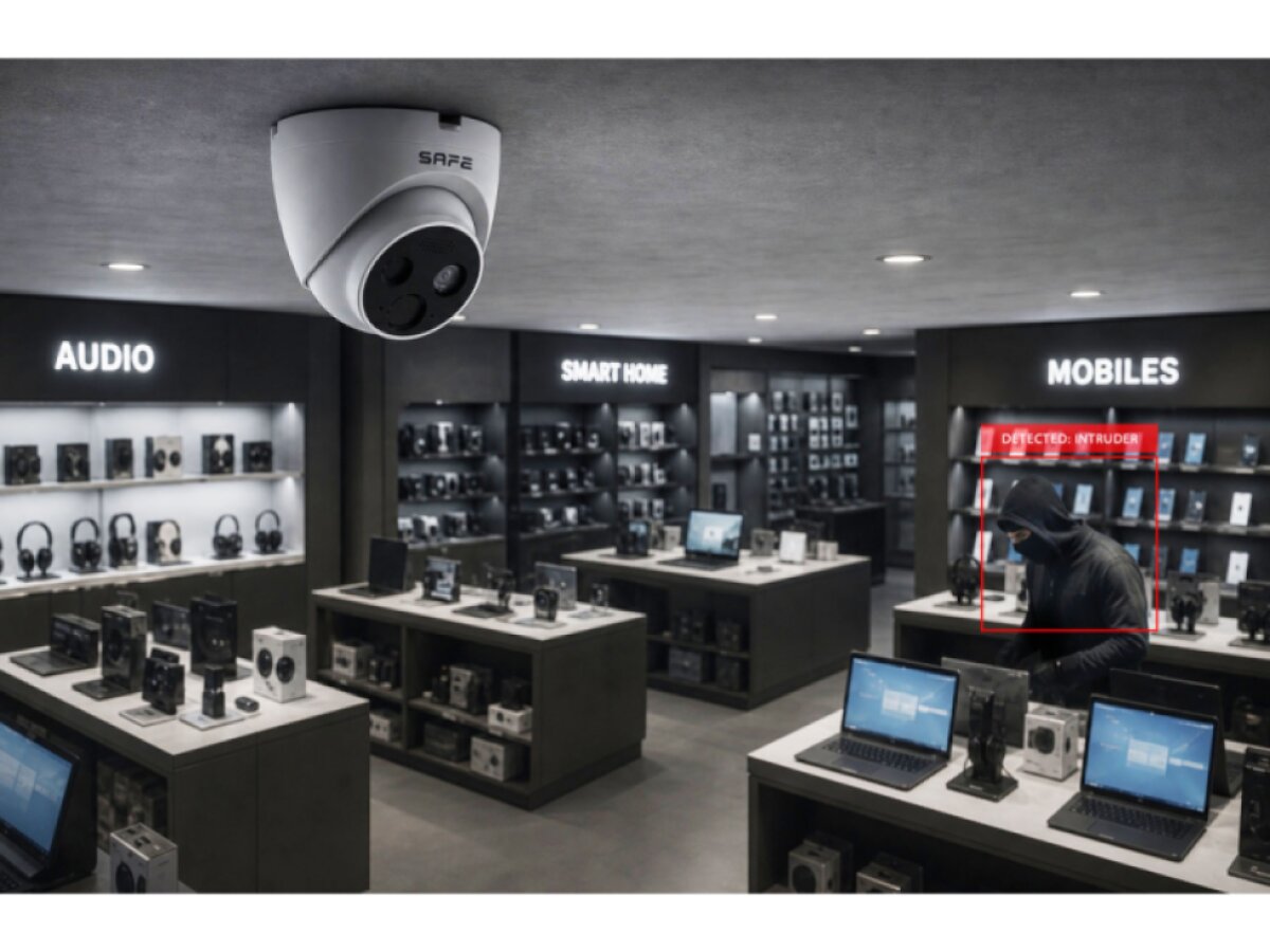 SAFE Turret Cam AI, bílá
