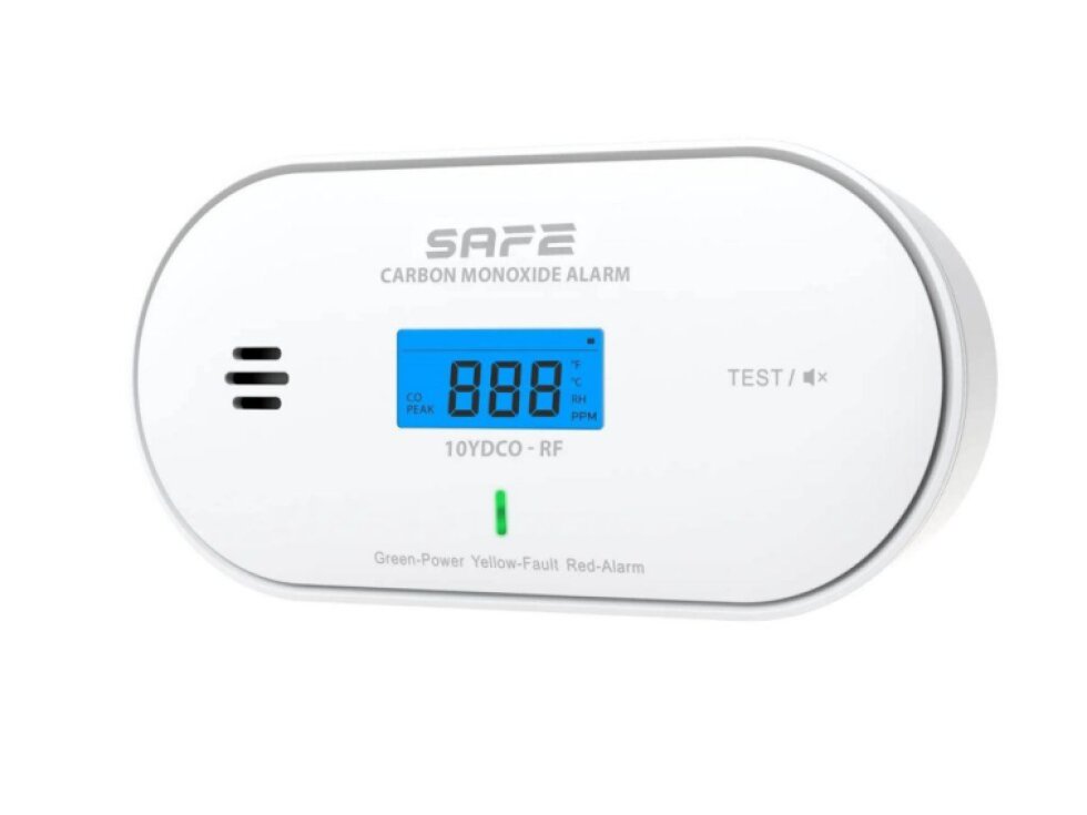SAFE 10YDCO-RF - Bezdrátově propojitelný hlásič oxidu uhelnatého (CO) FireSafe