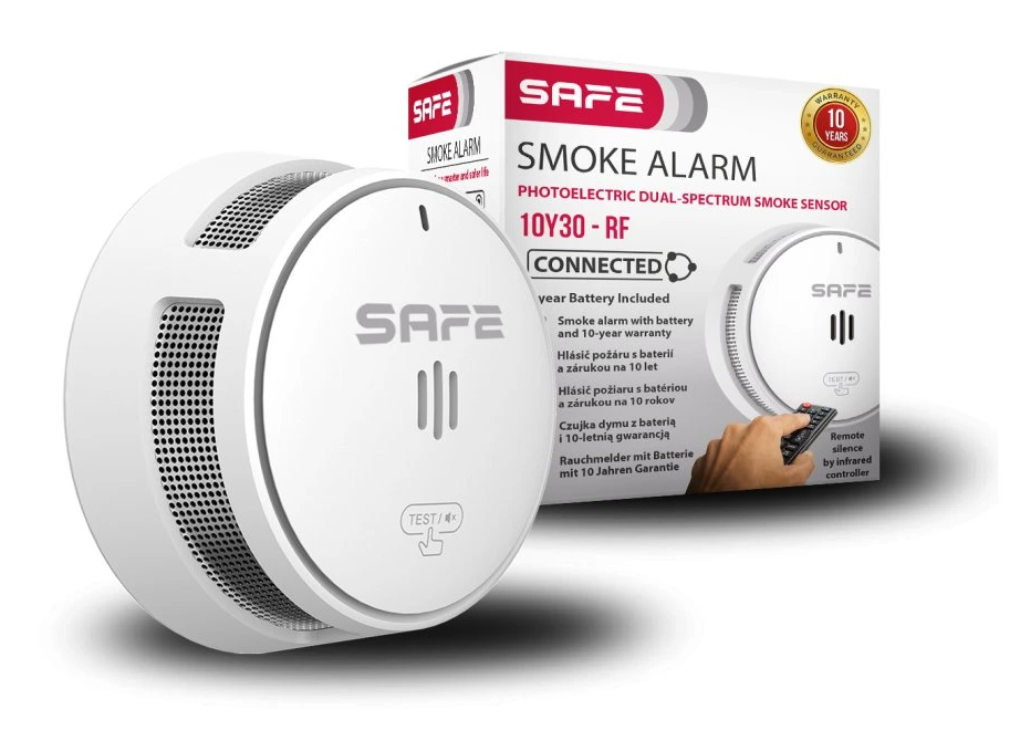 SAFE 10Y30-RF - Bezdrátově propojitelný hlásič požáru FireSafe
