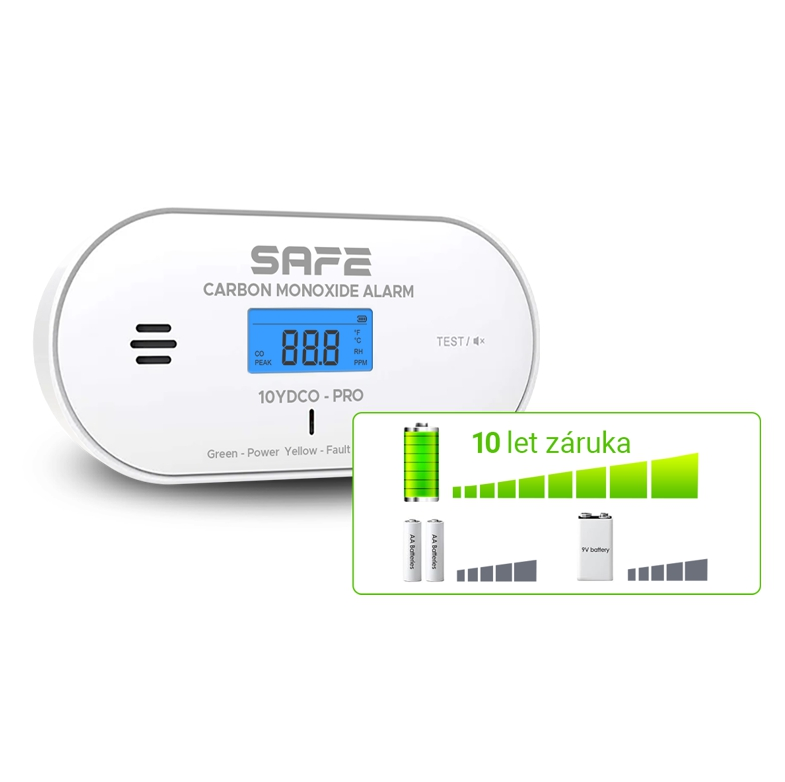 Detektor CO SAFE 10YDCO-PRO