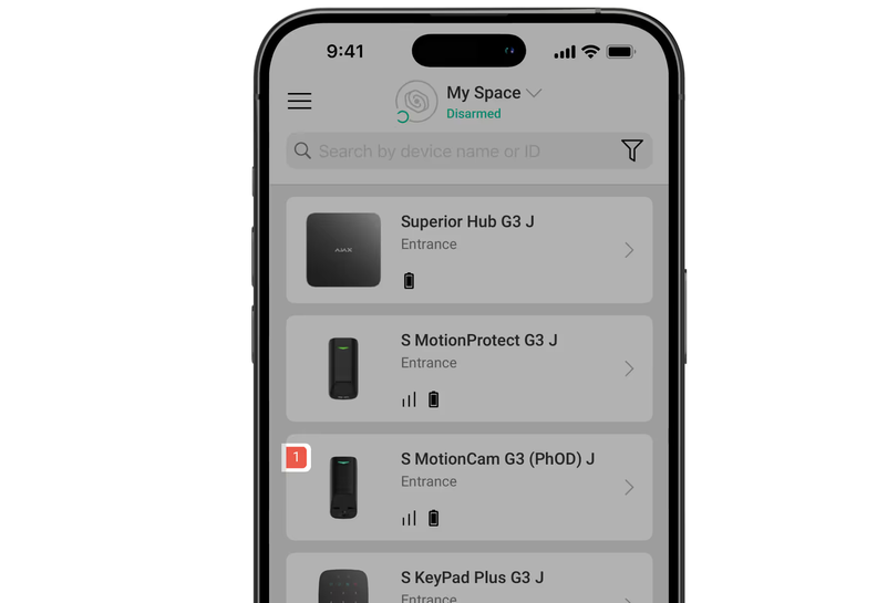 Uživatelská příručka k Superior MotionCam G3 (PhOD) Jeweller 