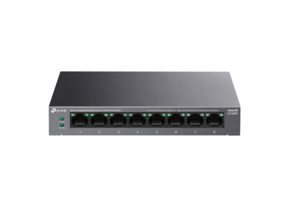 TP-Link LS108GP 8xGb POE+ Desktop switch