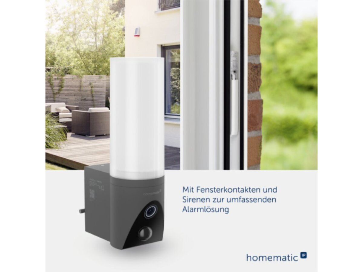 Homematic IP Venkovní kamera s integrovaným světlem, antracitová - HmIP-COL-A