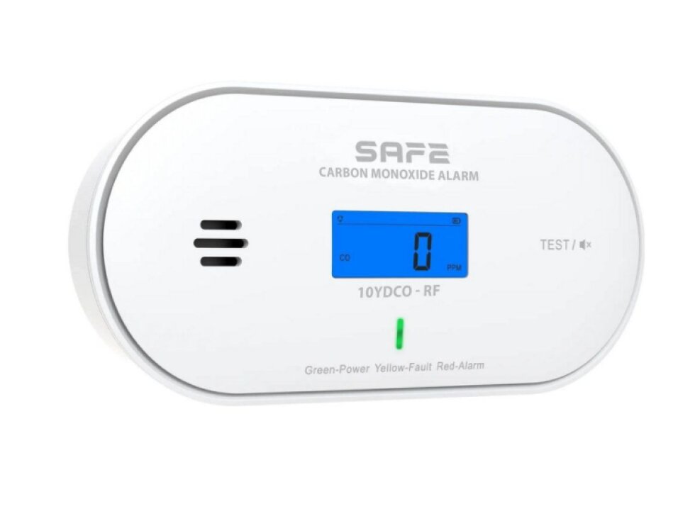 SAFE 10YDCO-RF - Bezdrátově propojitelný hlásič oxidu uhelnatého (CO) FireSafe