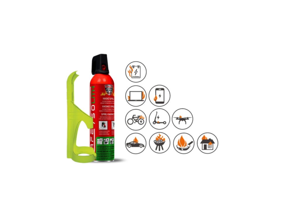 SET Hasicí sprej SAFE 750 LITH + držák SAFE 75F