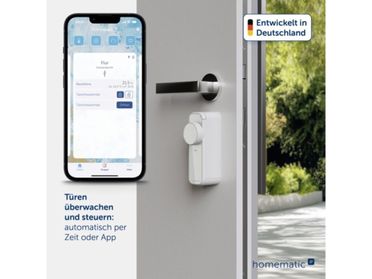 Homematic IP Pohon dveřního zámku PRO, bílá - HmIP-DLP