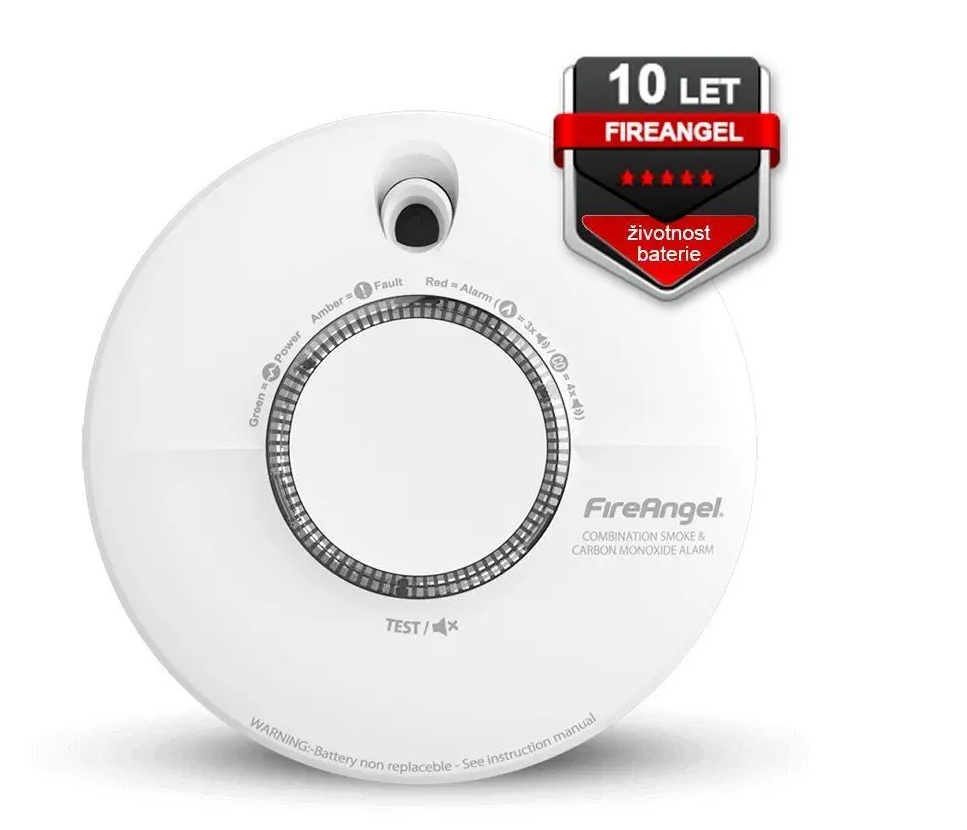 Kombinovaný hlásič požáru a CO FireAngel SCB10-INT