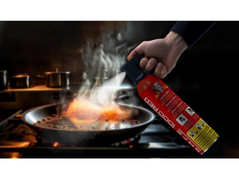 Hasicí sprej SAFE 1000 RED + držák SAFE 100C