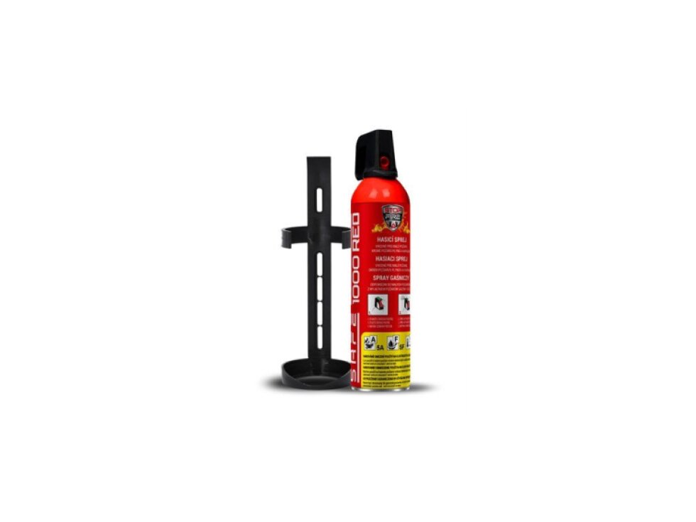 Hasicí sprej SAFE 1000 RED + držák SAFE 100C