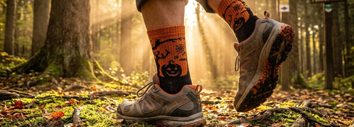 Merino ponožky BESKYD 2HALLOWEEN
