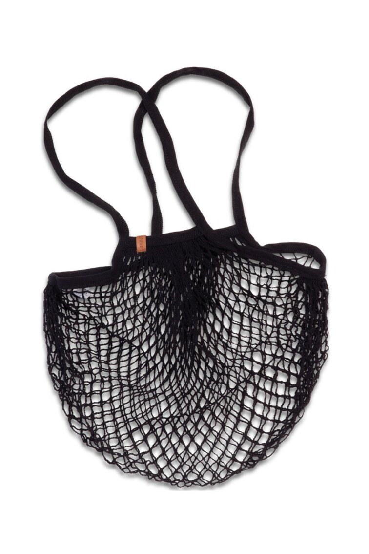Retro síťovka Shopping net 100% cotton Black